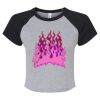 Women's Micro Rib Raglan Baby Tee Thumbnail