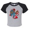 Women's Micro Rib Raglan Baby Tee Thumbnail