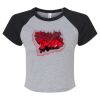 Women's Micro Rib Raglan Baby Tee Thumbnail