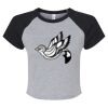 Women's Micro Rib Raglan Baby Tee Thumbnail