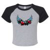 Women's Micro Rib Raglan Baby Tee Thumbnail