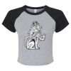 Women's Micro Rib Raglan Baby Tee Thumbnail