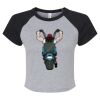 Women's Micro Rib Raglan Baby Tee Thumbnail