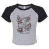 Women's Micro Rib Raglan Baby Tee Thumbnail
