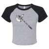 Women's Micro Rib Raglan Baby Tee Thumbnail