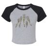 Women's Micro Rib Raglan Baby Tee Thumbnail
