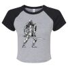 Women's Micro Rib Raglan Baby Tee Thumbnail