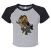 Women's Micro Rib Raglan Baby Tee Thumbnail