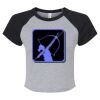 Women's Micro Rib Raglan Baby Tee Thumbnail
