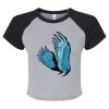 Women's Micro Rib Raglan Baby Tee Thumbnail