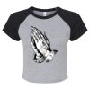 Women's Micro Rib Raglan Baby Tee Thumbnail