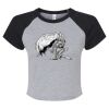 Women's Micro Rib Raglan Baby Tee Thumbnail