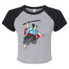 Women's Micro Rib Raglan Baby Tee Thumbnail