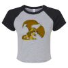 Women's Micro Rib Raglan Baby Tee Thumbnail