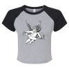 Women's Micro Rib Raglan Baby Tee Thumbnail
