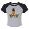 Women's Micro Rib Raglan Baby Tee Thumbnail
