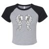 Women's Micro Rib Raglan Baby Tee Thumbnail