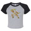 Women's Micro Rib Raglan Baby Tee Thumbnail