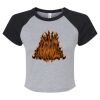 Women's Micro Rib Raglan Baby Tee Thumbnail