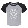 Women's Micro Rib Raglan Baby Tee Thumbnail