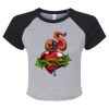 Women's Micro Rib Raglan Baby Tee Thumbnail