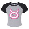 Women's Micro Rib Raglan Baby Tee Thumbnail