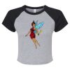 Women's Micro Rib Raglan Baby Tee Thumbnail