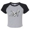 Women's Micro Rib Raglan Baby Tee Thumbnail