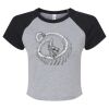 Women's Micro Rib Raglan Baby Tee Thumbnail