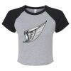 Women's Micro Rib Raglan Baby Tee Thumbnail