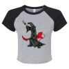 Women's Micro Rib Raglan Baby Tee Thumbnail