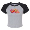 Women's Micro Rib Raglan Baby Tee Thumbnail