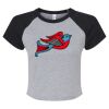 Women's Micro Rib Raglan Baby Tee Thumbnail