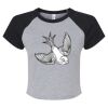 Women's Micro Rib Raglan Baby Tee Thumbnail