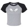 Women's Micro Rib Raglan Baby Tee Thumbnail