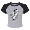 Women's Micro Rib Raglan Baby Tee Thumbnail