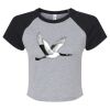 Women's Micro Rib Raglan Baby Tee Thumbnail