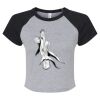 Women's Micro Rib Raglan Baby Tee Thumbnail