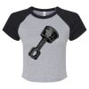 Women's Micro Rib Raglan Baby Tee Thumbnail