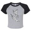 Women's Micro Rib Raglan Baby Tee Thumbnail