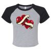 Women's Micro Rib Raglan Baby Tee Thumbnail
