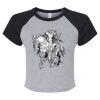 Women's Micro Rib Raglan Baby Tee Thumbnail