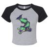 Women's Micro Rib Raglan Baby Tee Thumbnail