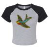 Women's Micro Rib Raglan Baby Tee Thumbnail