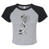 Women's Micro Rib Raglan Baby Tee Thumbnail