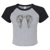 Women's Micro Rib Raglan Baby Tee Thumbnail
