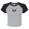 Women's Micro Rib Raglan Baby Tee Thumbnail