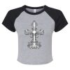 Women's Micro Rib Raglan Baby Tee Thumbnail