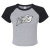 Women's Micro Rib Raglan Baby Tee Thumbnail