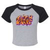 Women's Micro Rib Raglan Baby Tee Thumbnail